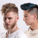 Two male hair models